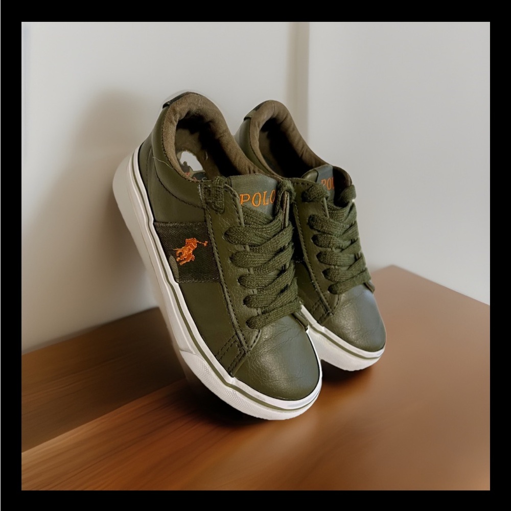 Polo by Ralph Lauren Kids' Olive Green Sneakers